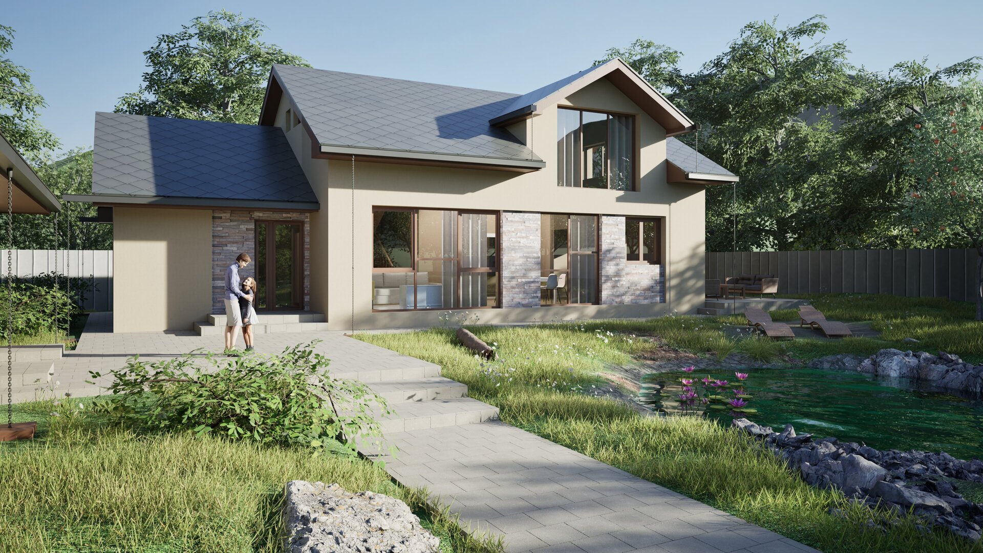 Locuință cu mansardă